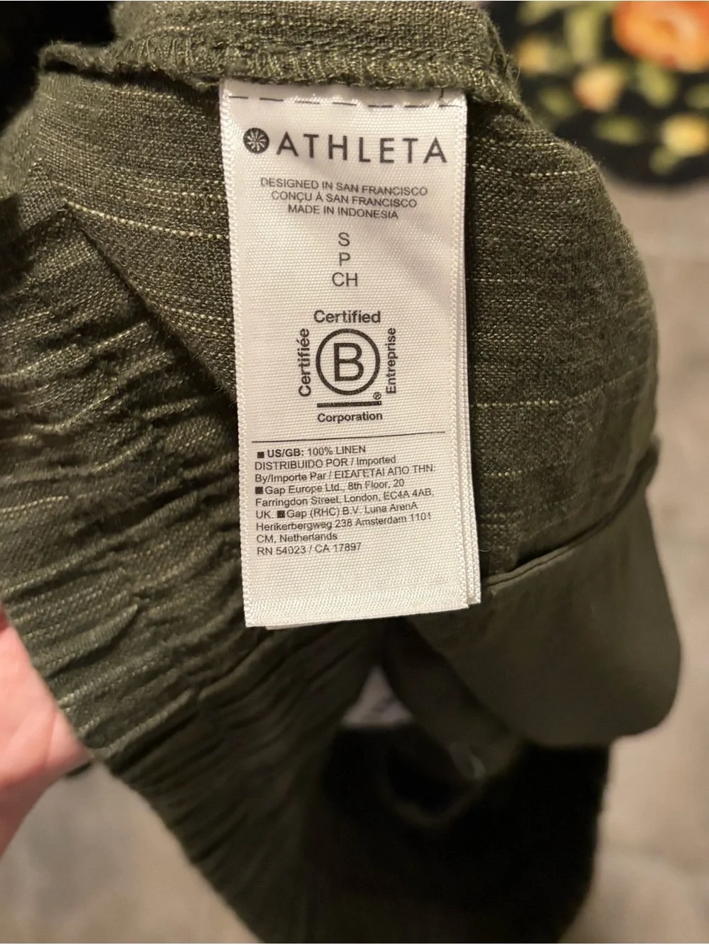 Athleta Olive Green Drawstring Waist Athletic Shorts